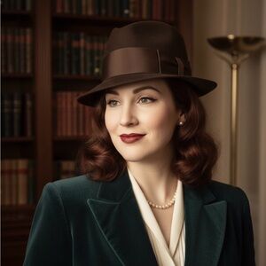 Vintage L davis resistol brown hat